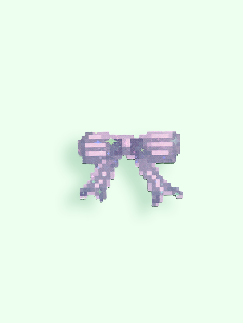 Lady at the Desk Ribbon Flake Purple