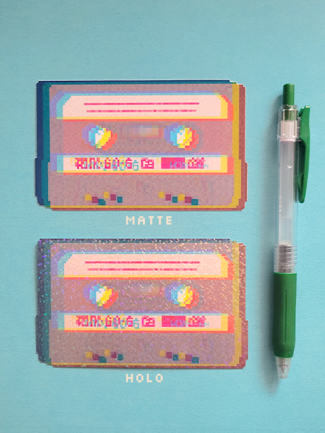 Neon Sugar Sleeve Giga Flake Cassette Tape A003