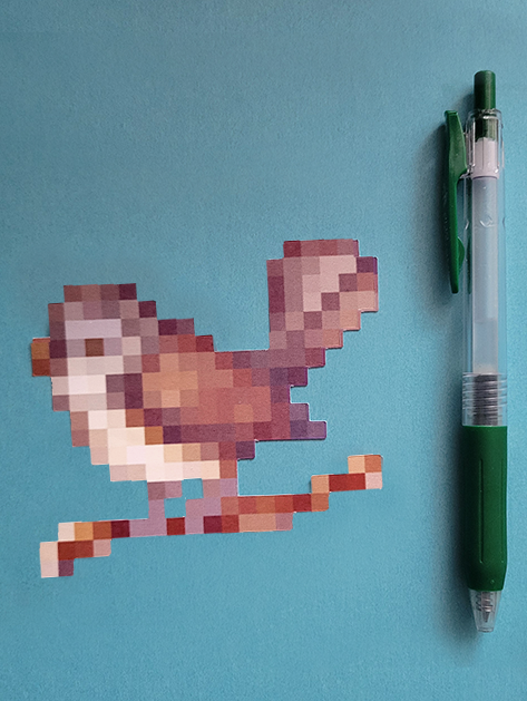 Past the Mangroves and Up the Hill | Fantail Bird Giga Flake | A002