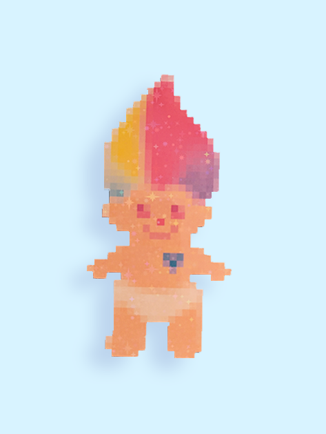 Neon Sugar Sleeve Giga Flake Troll A001