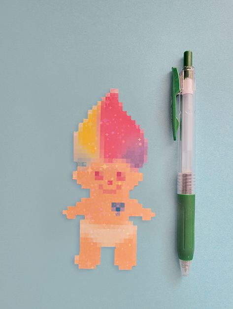 Neon Sugar Sleeve Giga Flake Troll A001
