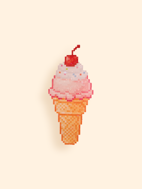 Vanilla Wafer Sill Giga Flake Ice-Cream Cone A001