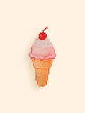 Vanilla Wafer Sill Giga Flake Ice-Cream Cone A001