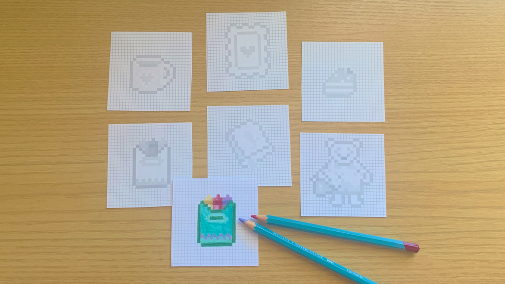 Printable Pixel Doodles No. 001 | Journal Coloring Pack