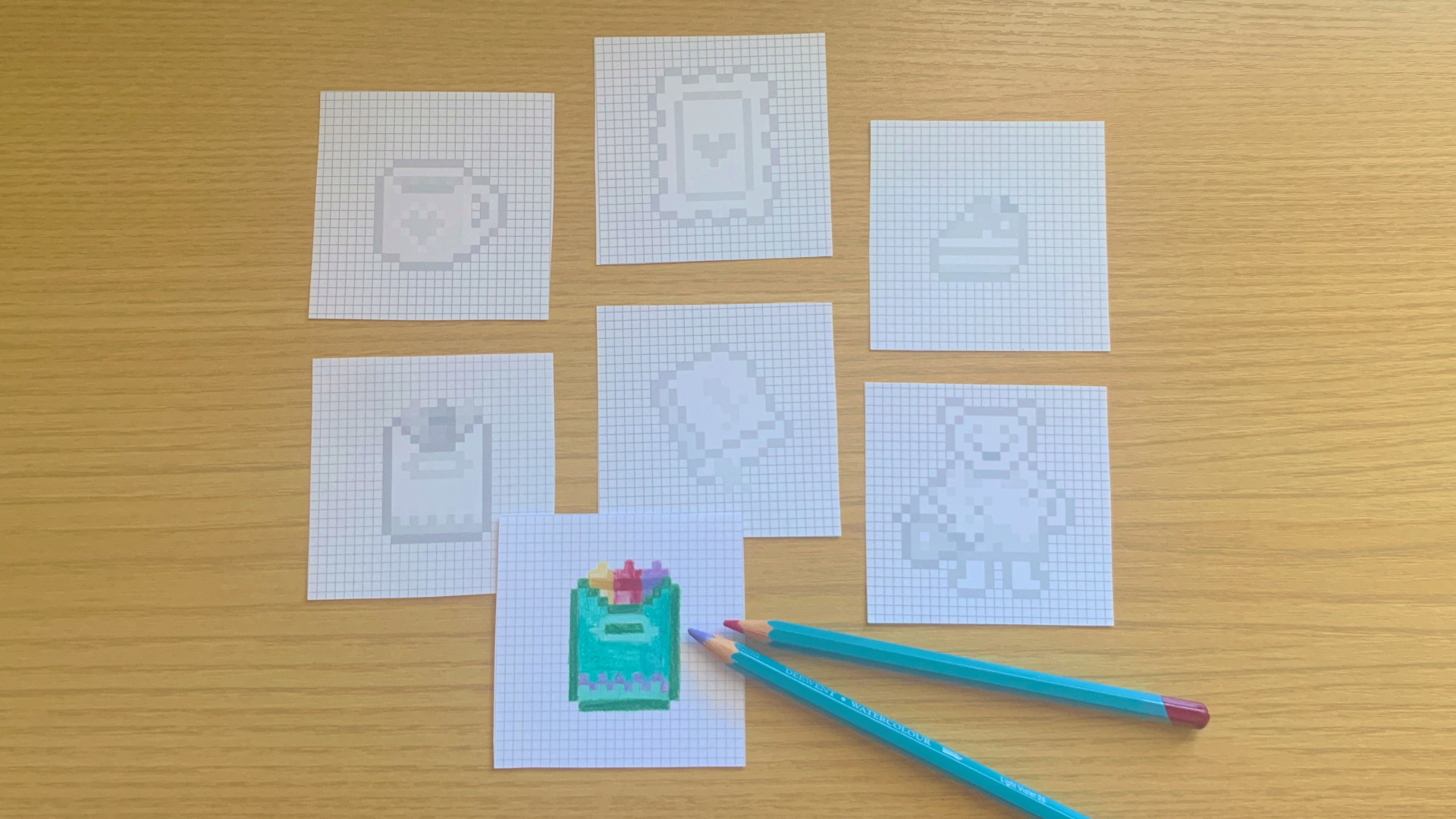 Printable Pixel Doodles No. 001 | Journal Coloring Pack