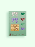 Lady at the Desk Stickards™ A002