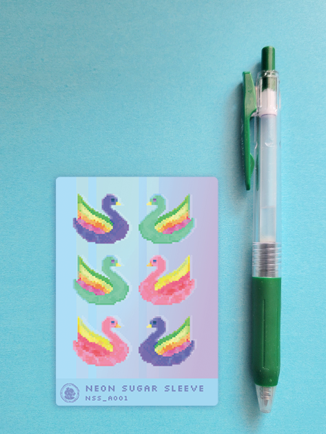 Neon Sugar Sleeve Stickards™ A001