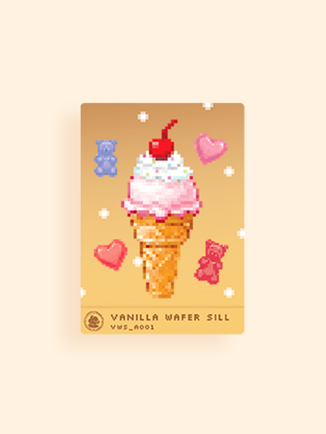 Vanilla Wafer Sill Stickards™ A001
